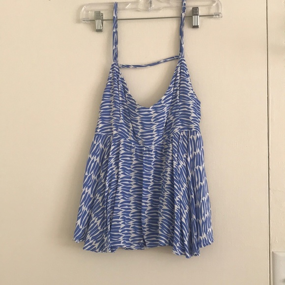 Ava Sky Tops - Ava sky tank paradiso crepe top